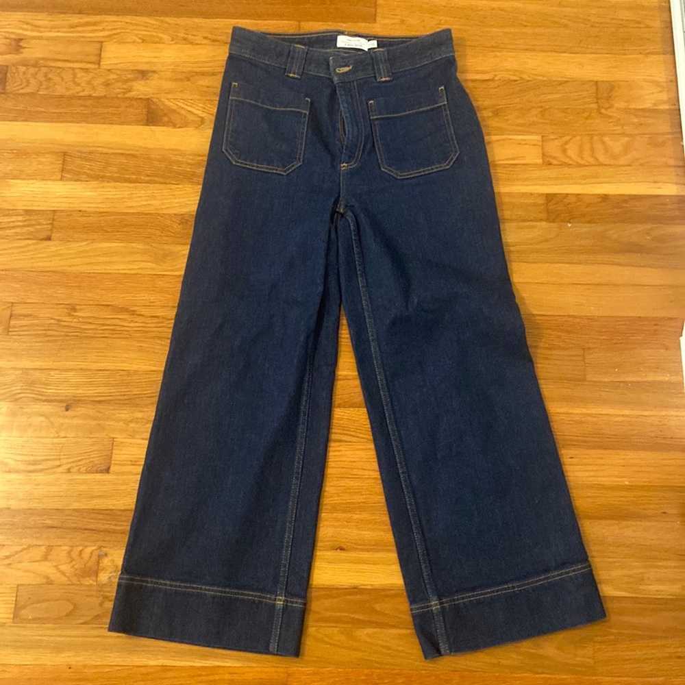 & other stories wide leg high waisted jeans